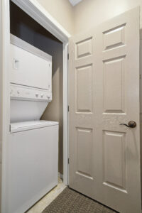 washing machine in small room in resort