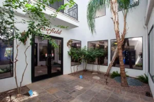 resort building entrance