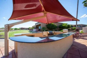 Outdoor kitchen in Canoa Ranch Golf Resort