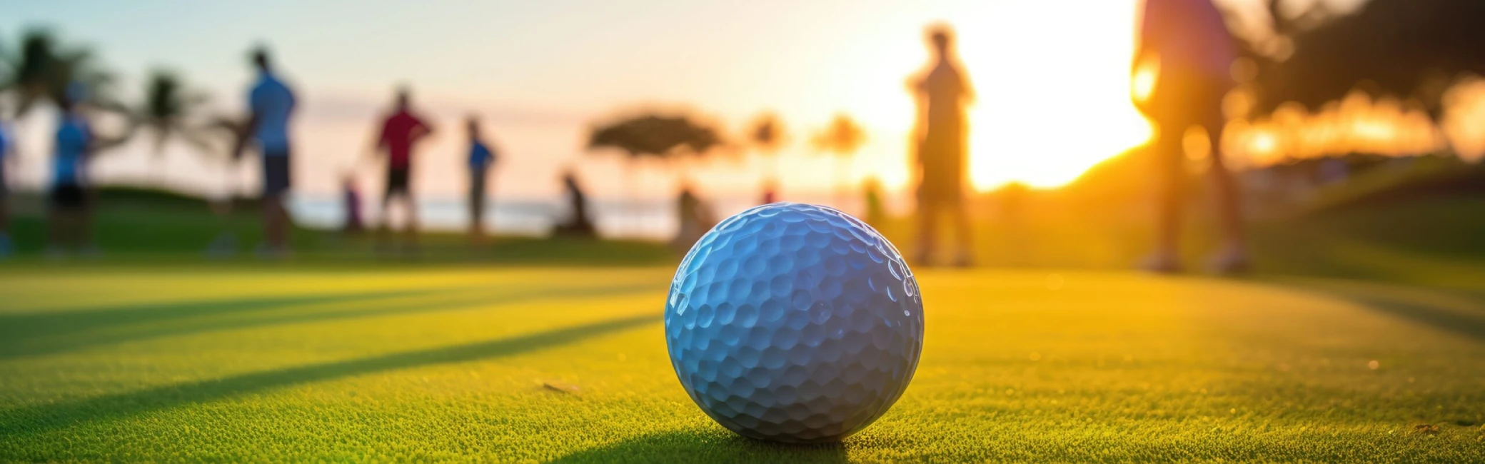 lagay mo rin tong alt text Late summer golf in Green Valley — golfer teeing off in sunset light